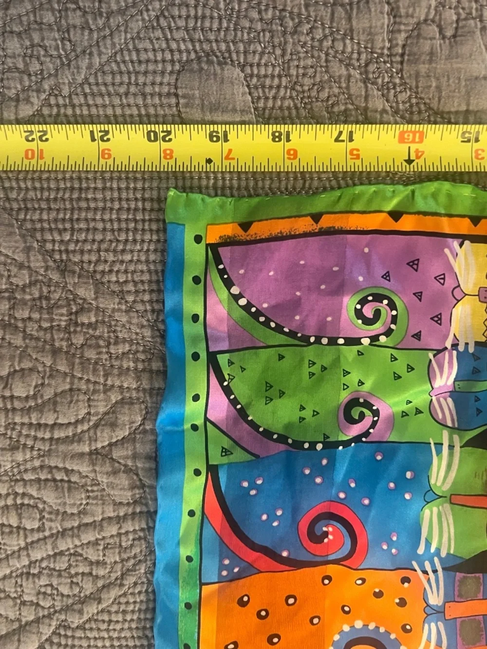 Laurel Burch Cat Square Silk Scarf
